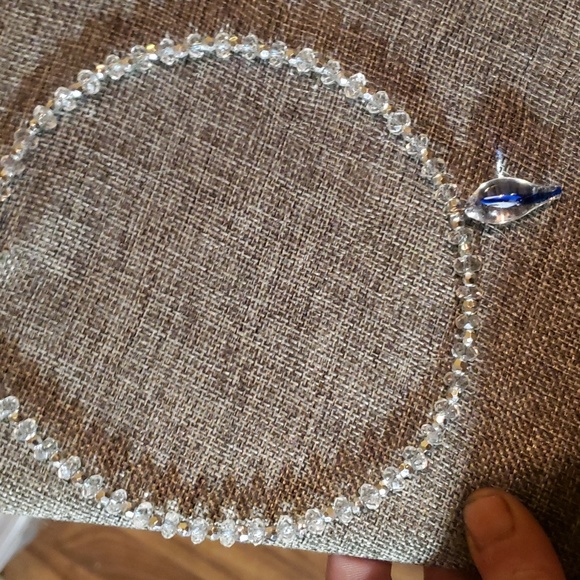 Evil eye choker / natural quartz 925 handmade - Picture 6 of 7